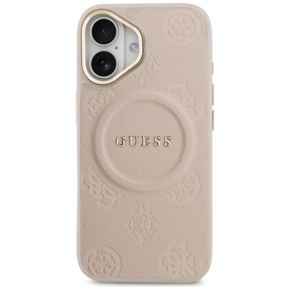 MagSafe Hülle für Apple iPhone 17, Guess, Peony Hot Stamp, Rosa