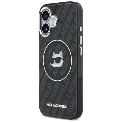 MagSafe Hülle für Apple iPhone 17, Karl Lagerfeld, IML Choupette's Head, Schwarz