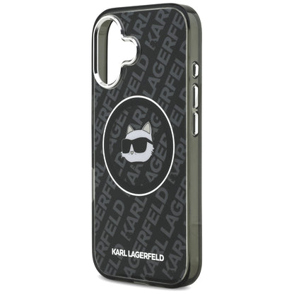 MagSafe Hülle für Apple iPhone 17, Karl Lagerfeld, IML Choupette's Head, Schwarz