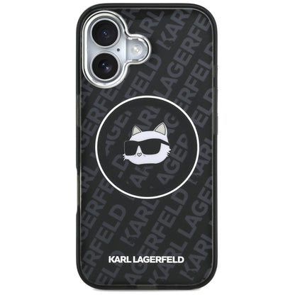 MagSafe Hülle für Apple iPhone 17, Karl Lagerfeld, IML Choupette's Head, Schwarz