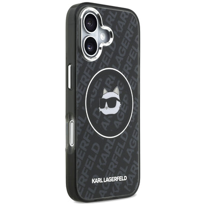 MagSafe Hülle für Apple iPhone 17, Karl Lagerfeld, IML Choupette's Head, Schwarz