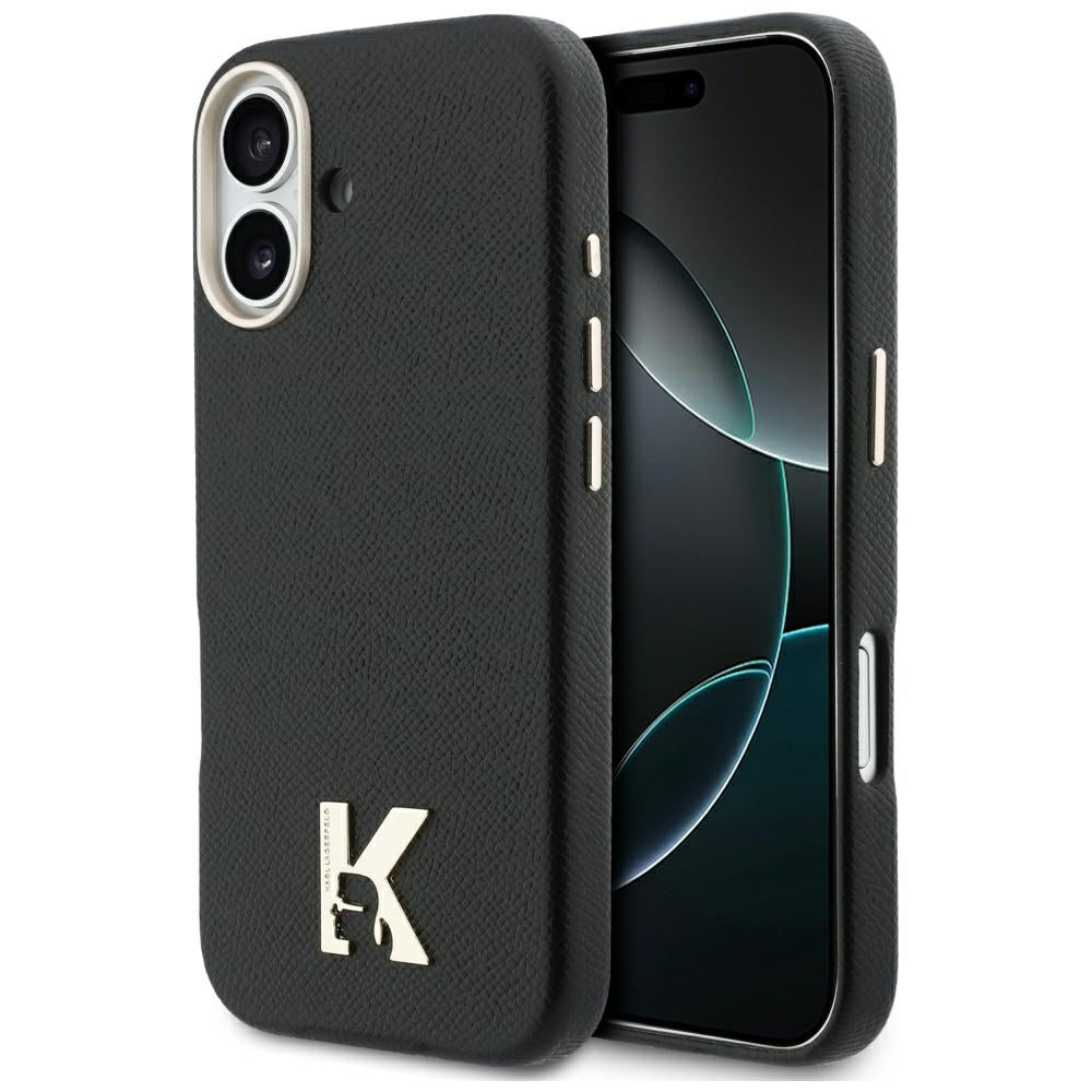 MagSafe Hülle für Apple iPhone 17, Karl Lagerfeld, Karl Head Logo, Schwarz