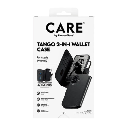 MagSafe Hülle für Apple iPhone 17, PanzerGlass, Care Feature Tango Two-in-One, Schwarz