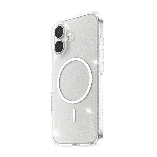 MagSafe Hülle für Apple iPhone 17, PanzerGlass, Care Urban Explorer Star Lit, Transparent Weiß
