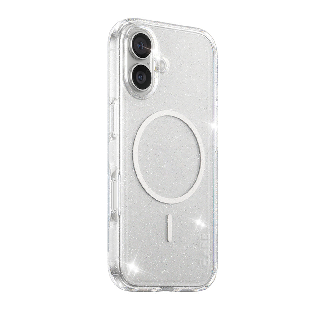 MagSafe Hülle für Apple iPhone 17, PanzerGlass, Care Urban Explorer Star Lit, Transparent Weiß