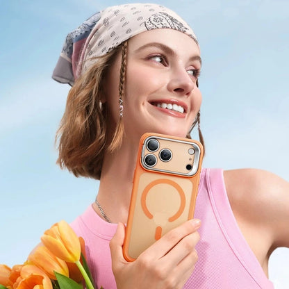 MagSafe Hülle für Apple iPhone 17 Pro, ESR, Classic Hybrid Kickstand Slide, Satiniertes Orange