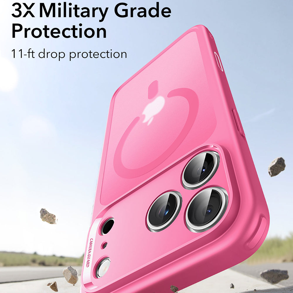 MagSafe Hülle für Apple iPhone 17 Pro, ESR, Classic Hybrid, Satinrosa