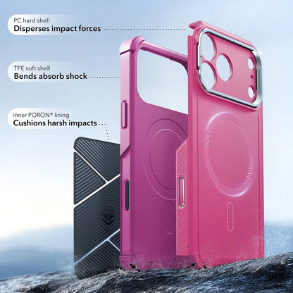 MagSafe Hülle für Apple iPhone 17 Pro, ESR, Cyber Armor Kickstand, Rosa