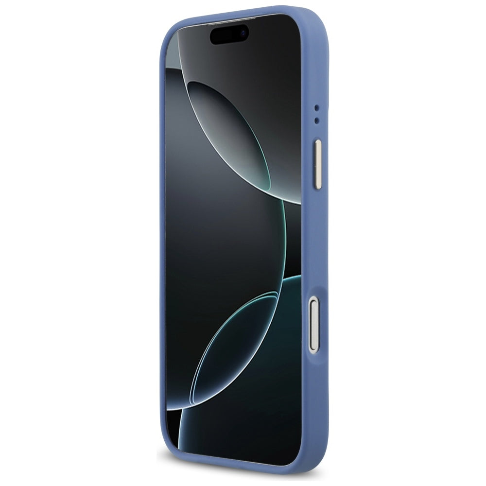 MagSafe Hülle für Apple iPhone 17 Pro, Guess, 4G Classic, Blau