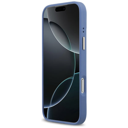 MagSafe Hülle für Apple iPhone 17 Pro, Guess, 4G Classic, Blau