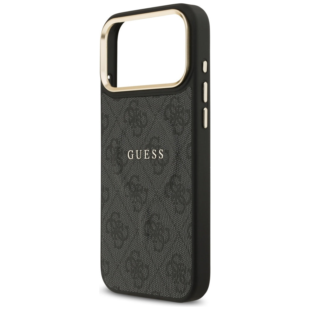 MagSafe Hülle für Apple iPhone 17 Pro, Guess, 4G Classic, Schwarz