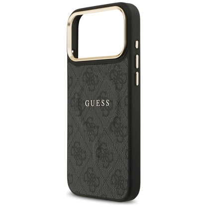 MagSafe Hülle für Apple iPhone 17 Pro, Guess, 4G Classic, Schwarz