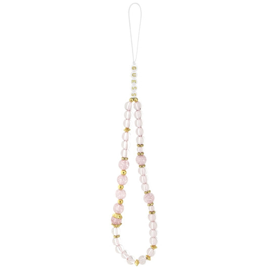 MagSafe Hülle für Apple iPhone 17 Pro, Guess, IML Flowers with Pearl Strap, Rosa