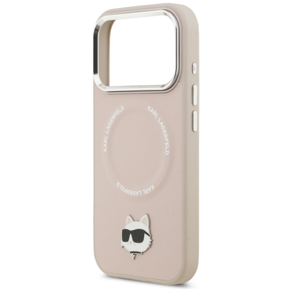 MagSafe Hülle für Apple iPhone 17 Pro, Karl Lagerfeld, Choupette Pin, Rosa