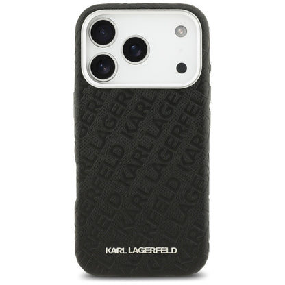 MagSafe Case for Apple iPhone 17 Pro, Karl Lagerfeld, FW Stamped Karl, Black