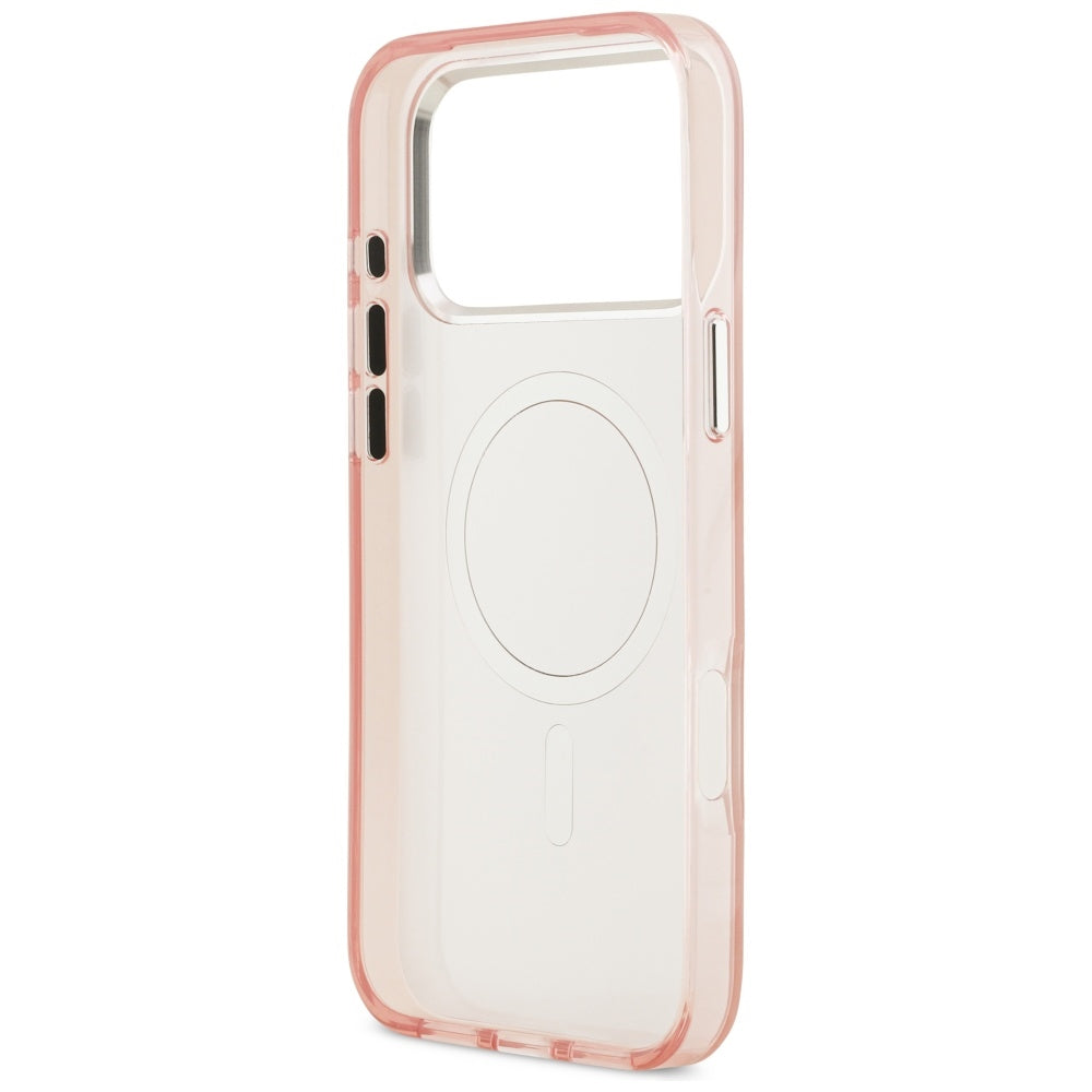 MagSafe Hülle für Apple iPhone 17 Pro, Karl Lagerfeld, IML Aquarelle Logo Choupette, Rosa