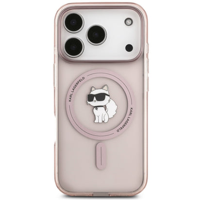 MagSafe Hülle für Apple iPhone 17 Pro, Karl Lagerfeld, IML Choupette, Rosa
