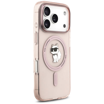 MagSafe Hülle für Apple iPhone 17 Pro, Karl Lagerfeld, IML Choupette, Rosa