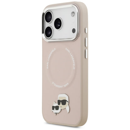 MagSafe Hülle für Apple iPhone 17 Pro, Karl Lagerfeld, Karl & Choupette Pins, Rosa