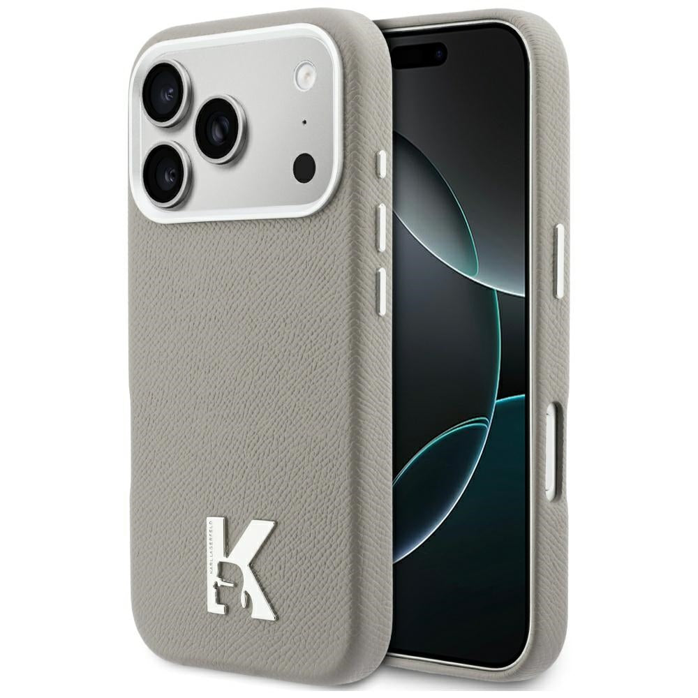 MagSafe Hülle für Apple iPhone 17 Pro, Karl Lagerfeld, Karl Head Logo, Grau