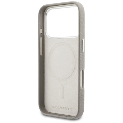 MagSafe Hülle für Apple iPhone 17 Pro, Karl Lagerfeld, Karl Head Logo, Grau