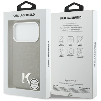 MagSafe Hülle für Apple iPhone 17 Pro, Karl Lagerfeld, Karl Head Logo, Grau