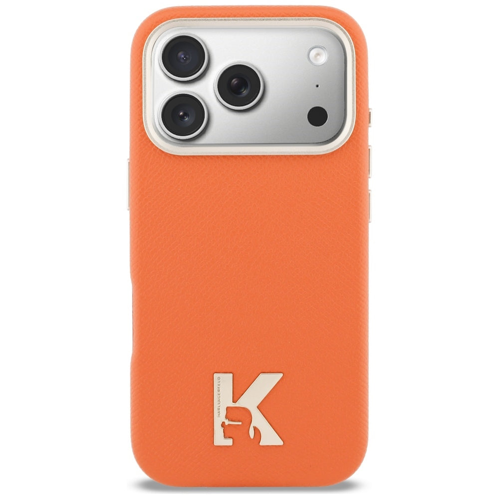 MagSafe Hülle für Apple iPhone 17 Pro, Karl Lagerfeld, Karl Head Logo, Orange