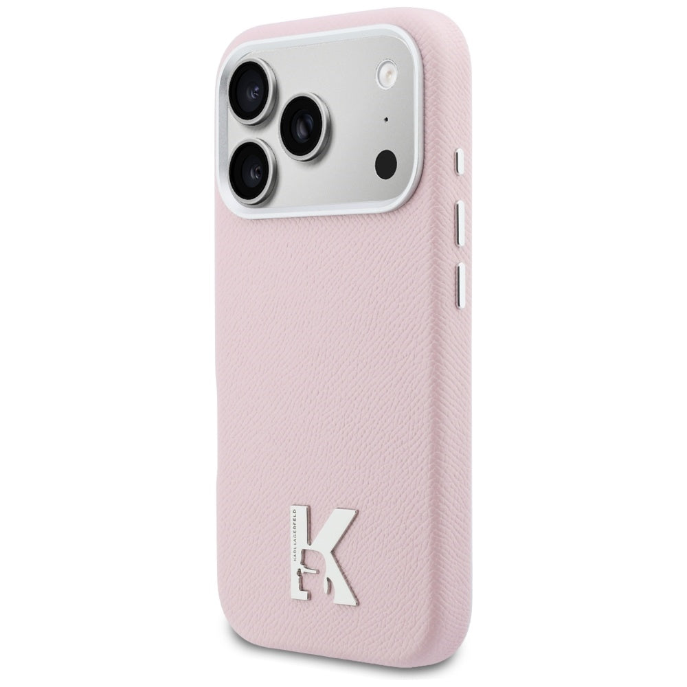MagSafe Hülle für Apple iPhone 17 Pro, Karl Lagerfeld, Karl Head Logo, Rosa
