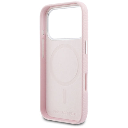 MagSafe Hülle für Apple iPhone 17 Pro, Karl Lagerfeld, Karl Head Logo, Rosa