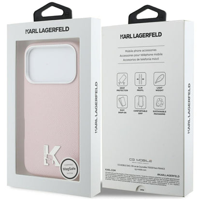 MagSafe Hülle für Apple iPhone 17 Pro, Karl Lagerfeld, Karl Head Logo, Rosa