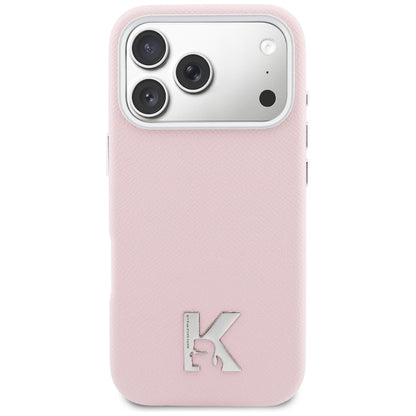 MagSafe Hülle für Apple iPhone 17 Pro, Karl Lagerfeld, Karl Head Logo, Rosa