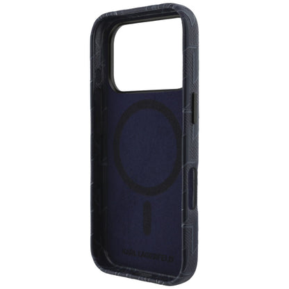 MagSafe Hülle für Apple iPhone 17 Pro, Karl Lagerfeld, KL Monogram Logo, Blau