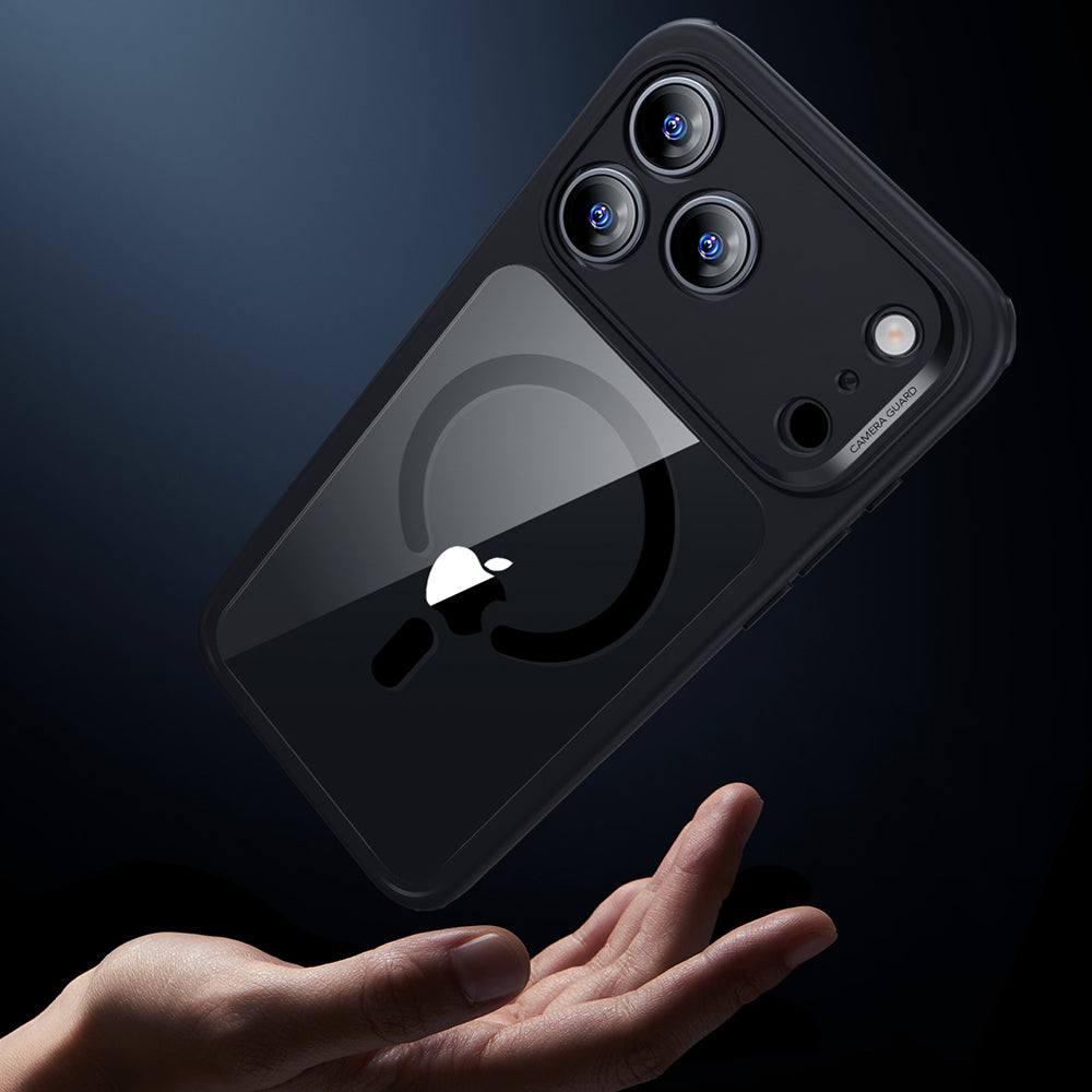MagSafe Hülle für Apple iPhone 17 Pro Max, ESR, Classic Hybrid, Schwarz Transparent
