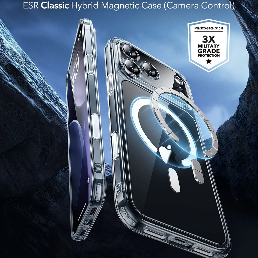 MagSafe Hülle für Apple iPhone 17 Pro Max, ESR, Classic Hybrid, Transparent