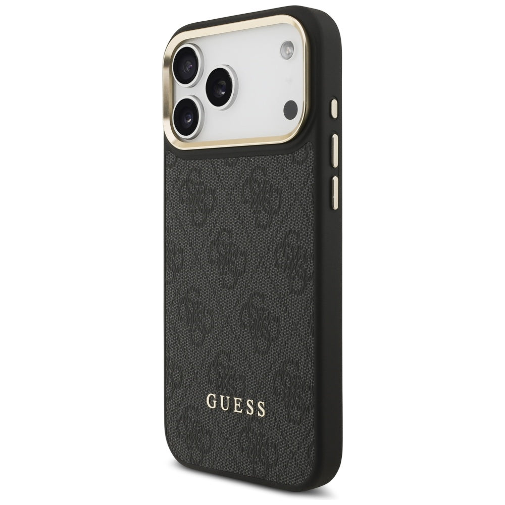 MagSafe Case for Apple iPhone 17 Pro Max, Guess, 4G Card Slot, Black