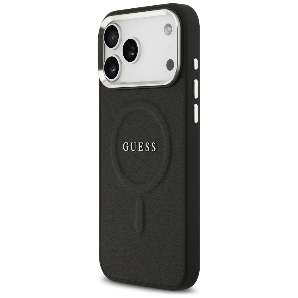 MagSafe Hülle für Apple iPhone 17 Pro Max, Guess, Classic Logo, Schwarz