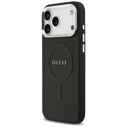 MagSafe Hülle für Apple iPhone 17 Pro Max, Guess, Classic Logo, Schwarz