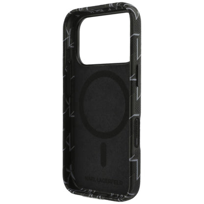 MagSafe Hülle für Apple iPhone 17 Pro Max, Karl Lagerfeld, KL Monogram Logo, Schwarz