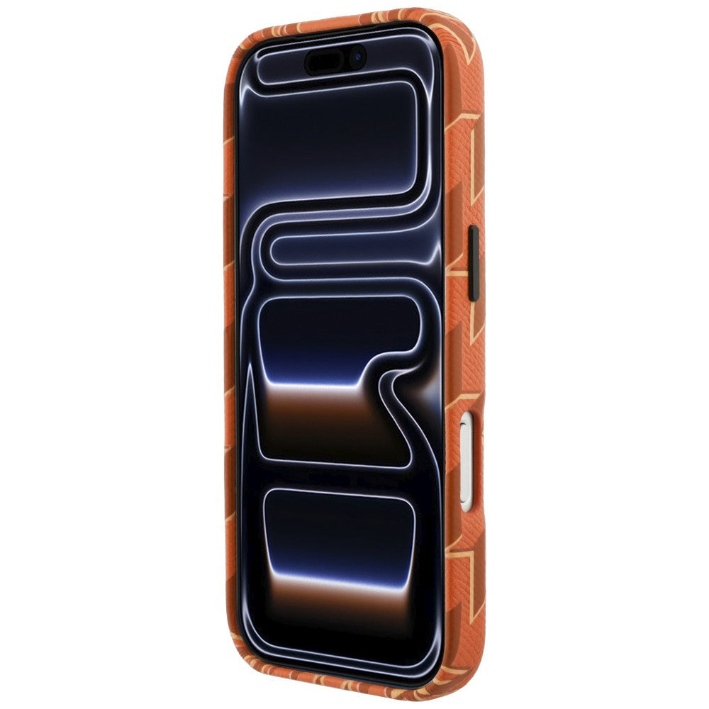MagSafe Hülle für Apple iPhone 17 Pro Max, Karl Lagerfeld, KL Monogram Logo, Orange