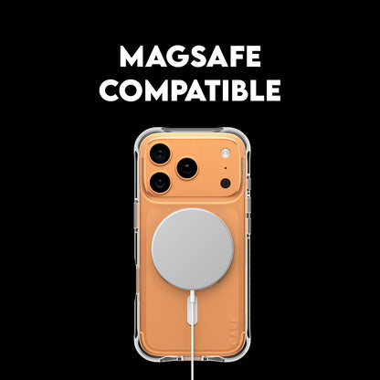 MagSafe Hülle für Apple iPhone 17 Pro Max, PanzerGlass, Care Fashionable, Transparent Weiß