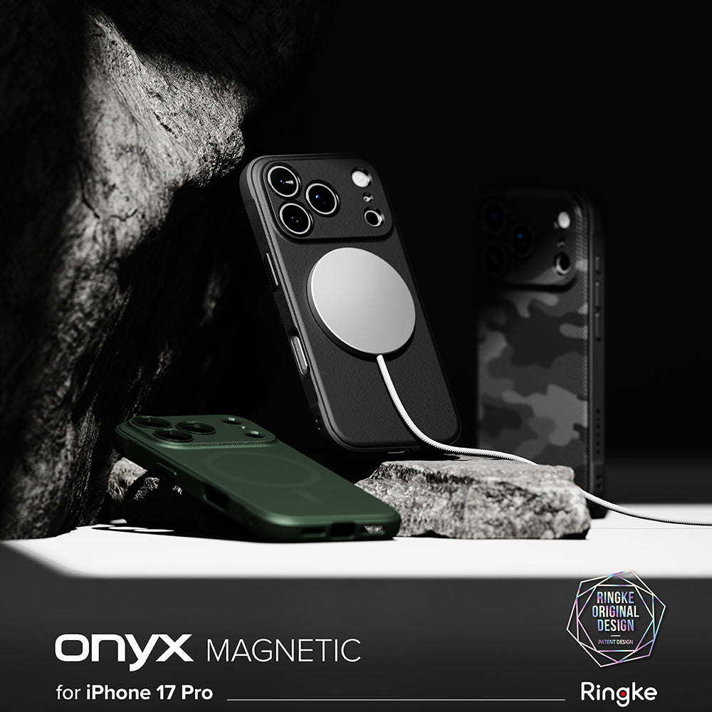 MagSafe Hülle für Apple iPhone 17 Pro Max, Ringke, Onyx, Schwarz