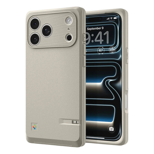 MagSafe Hülle für Apple iPhone 17 Pro Max, Spigen, Classic LS, Creme ACS10478
