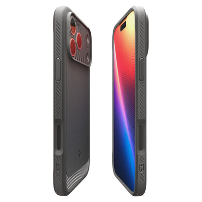 MagSafe Hülle für Apple iPhone 17 Pro Max, Spigen, Rugged Armor, Grau