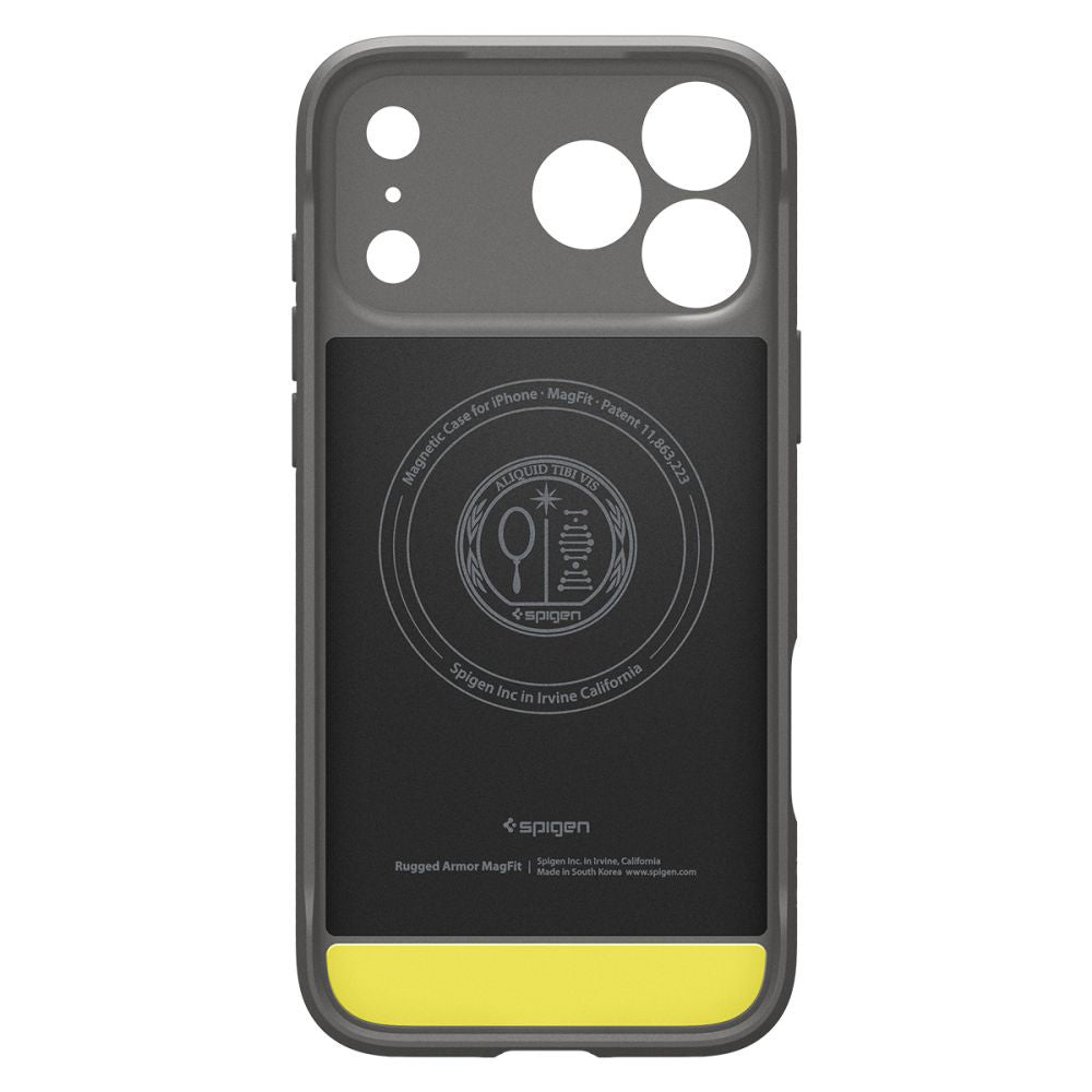 MagSafe Hülle für Apple iPhone 17 Pro Max, Spigen, Rugged Armor, Grau