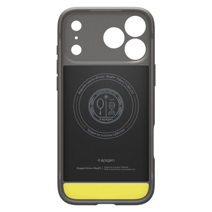 MagSafe Hülle für Apple iPhone 17 Pro Max, Spigen, Rugged Armor, Grau