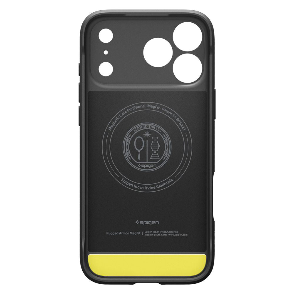 MagSafe Hülle für Apple iPhone 17 Pro Max, Spigen, Rugged Armor, Mattschwarz