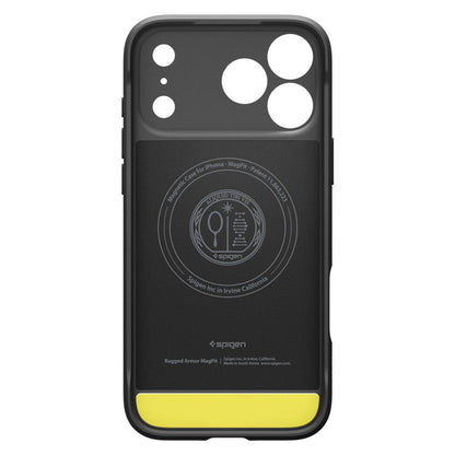 MagSafe Hülle für Apple iPhone 17 Pro Max, Spigen, Rugged Armor, Mattschwarz