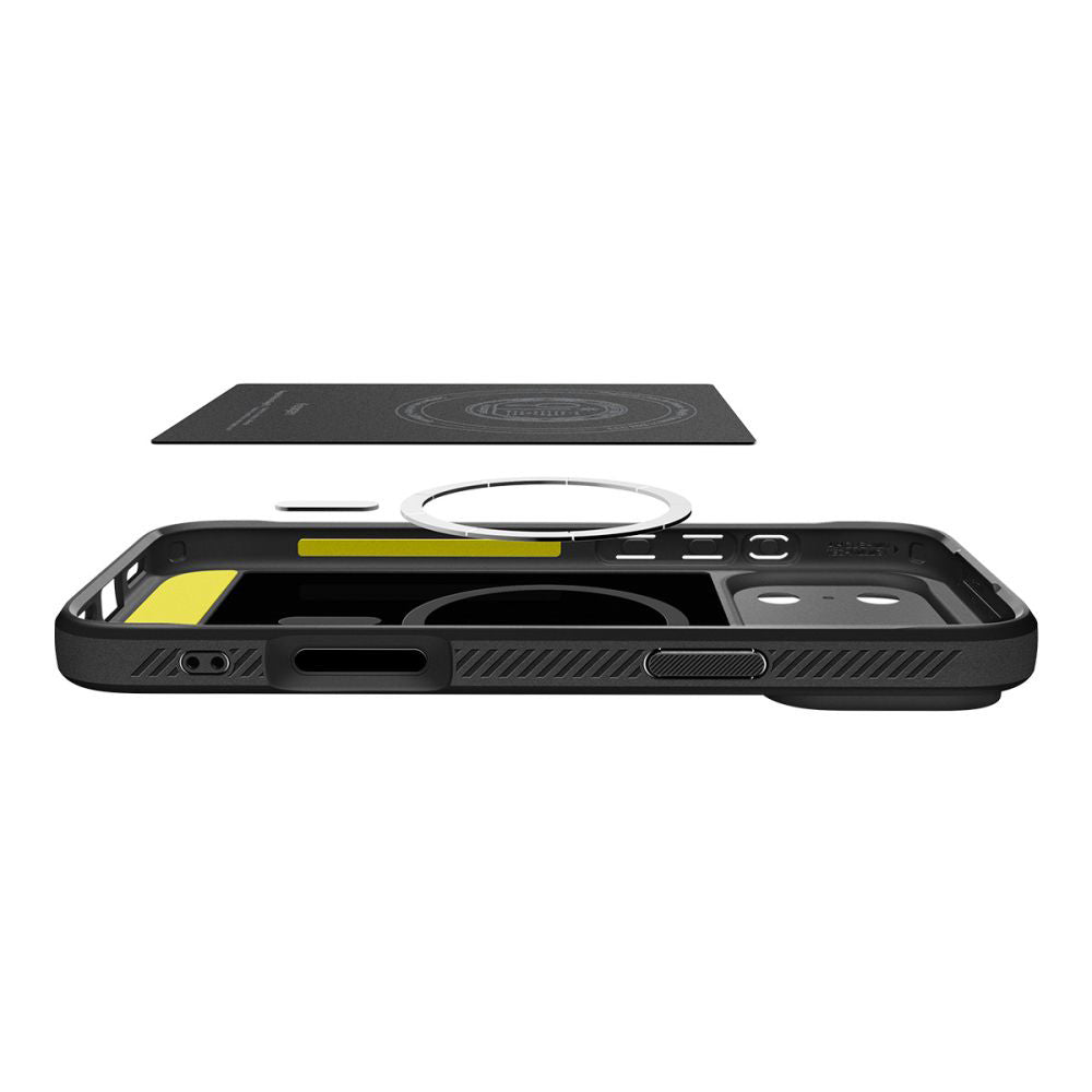 MagSafe Hülle für Apple iPhone 17 Pro Max, Spigen, Rugged Armor, Mattschwarz
