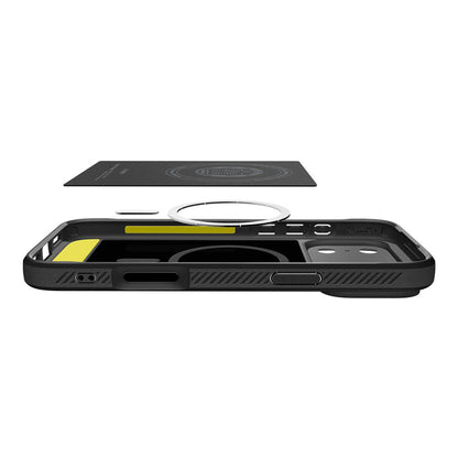 MagSafe Hülle für Apple iPhone 17 Pro Max, Spigen, Rugged Armor, Mattschwarz