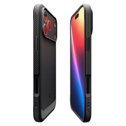 MagSafe Hülle für Apple iPhone 17 Pro Max, Spigen, Rugged Armor, Mattschwarz